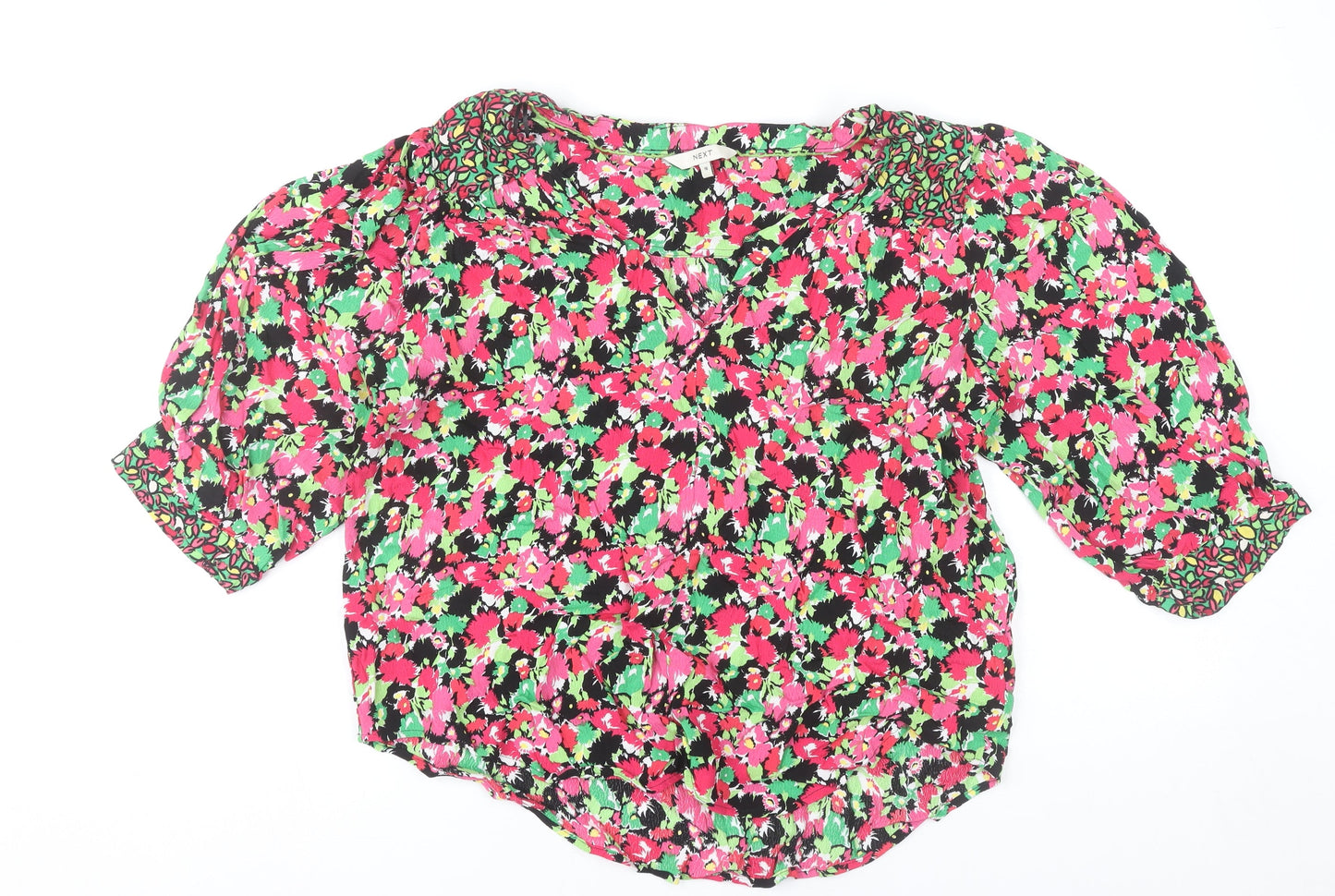 Womens UK Size 16 NEXT Multicoloured Tunic Blouse