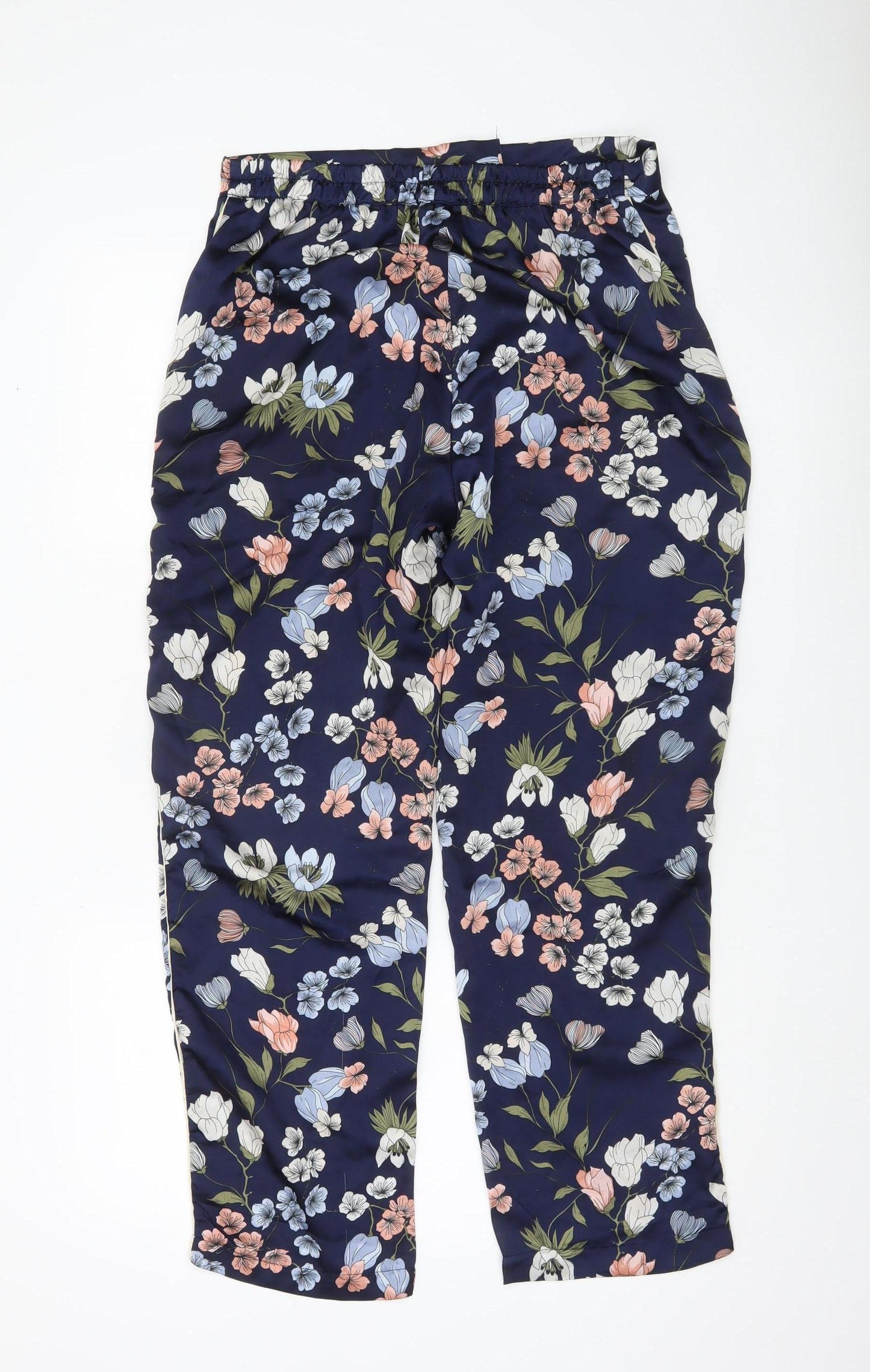 Womens UK Size M Brave Soul Regular Fit Cropped Blue Trousers