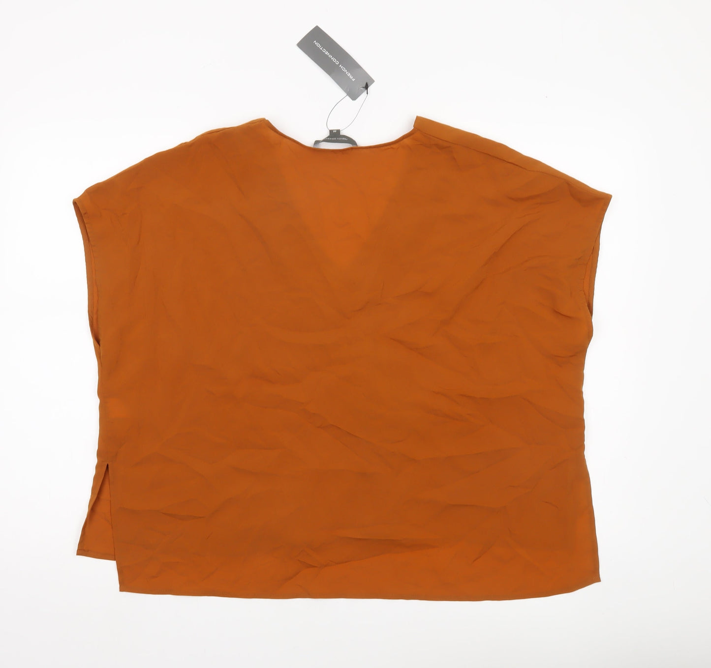 Womens UK Size M French Connection Orange Basic Blouse