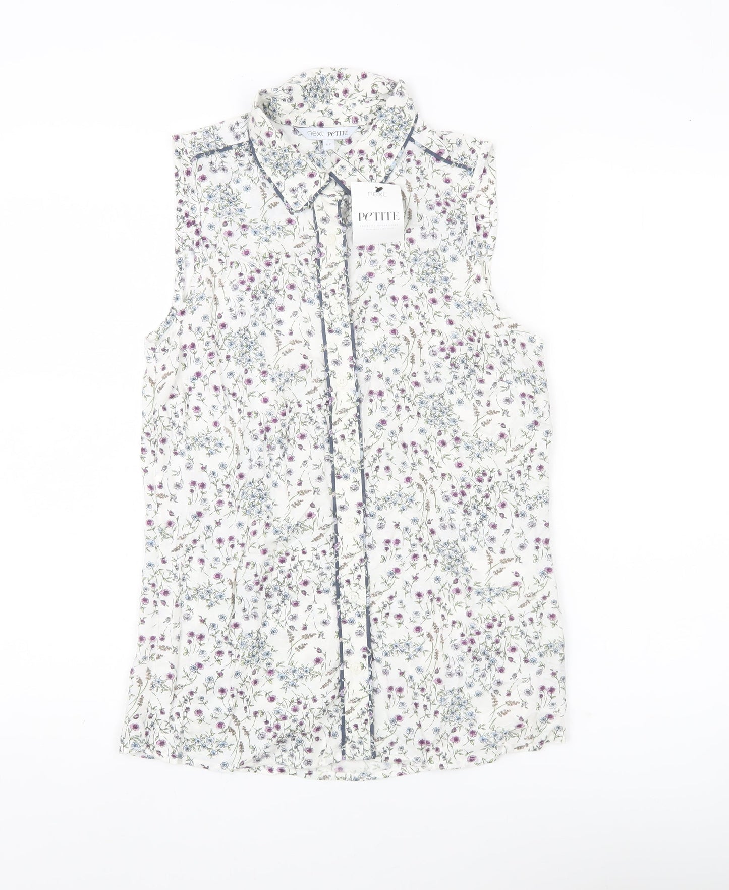 Womens UK Size 6 NEXT Multicoloured Basic Blouse