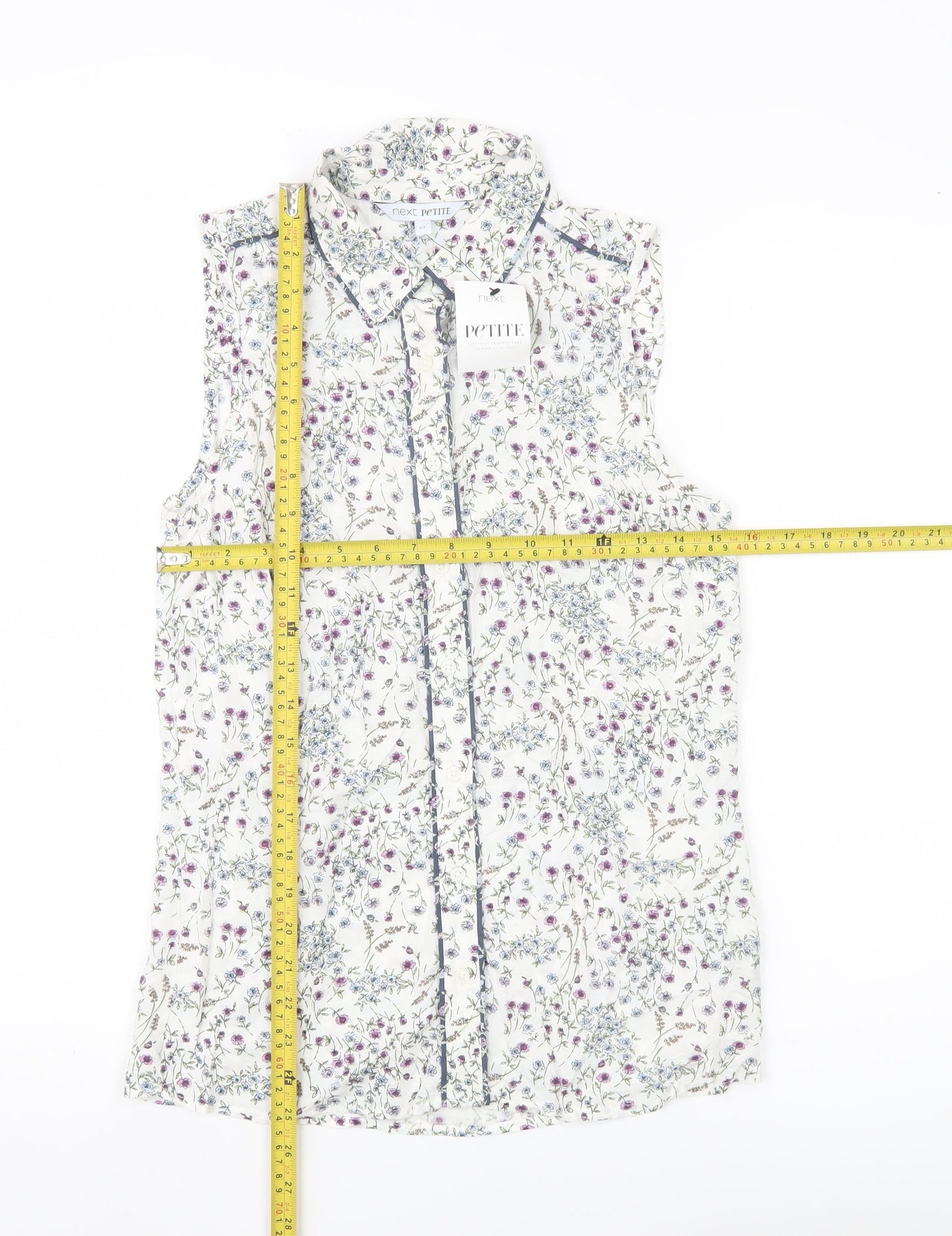 Womens UK Size 6 NEXT Multicoloured Basic Blouse
