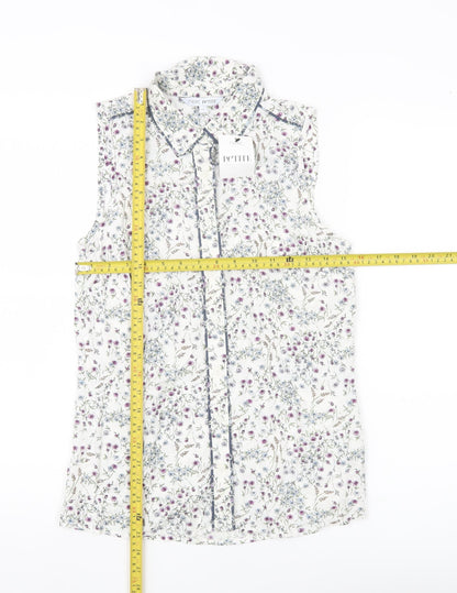 Womens UK Size 6 NEXT Multicoloured Basic Blouse