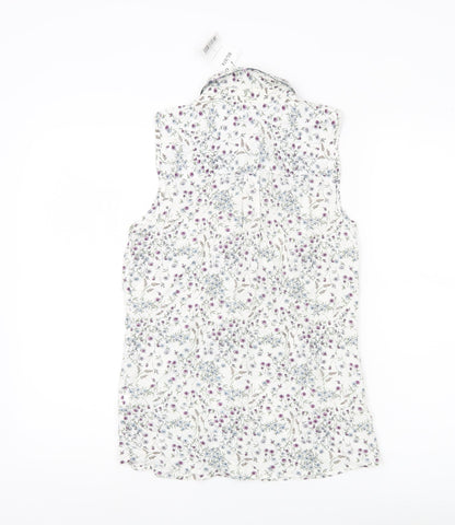 Womens UK Size 6 NEXT Multicoloured Basic Blouse