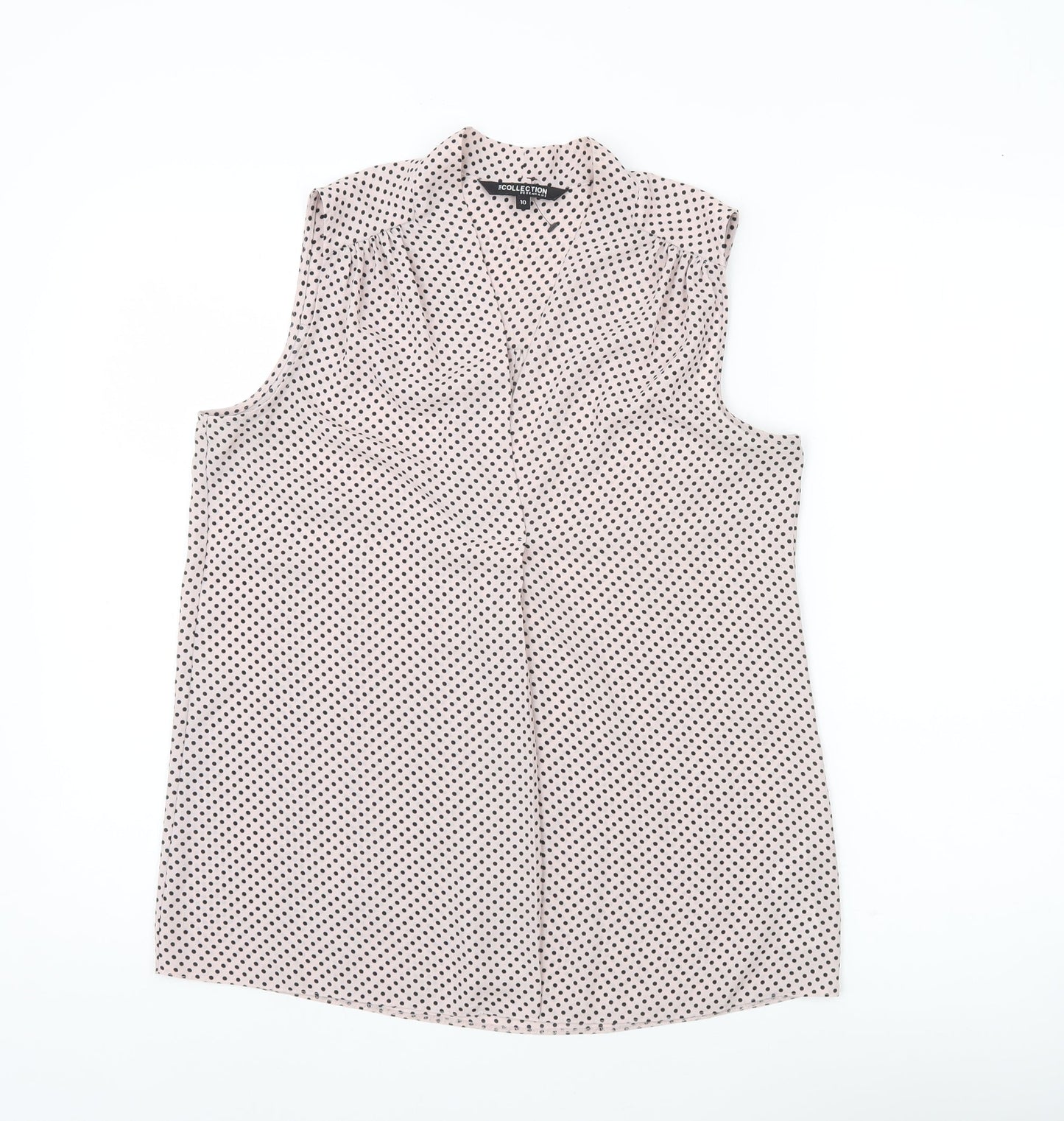 Womens UK Size 10 Debenhams White Basic Blouse