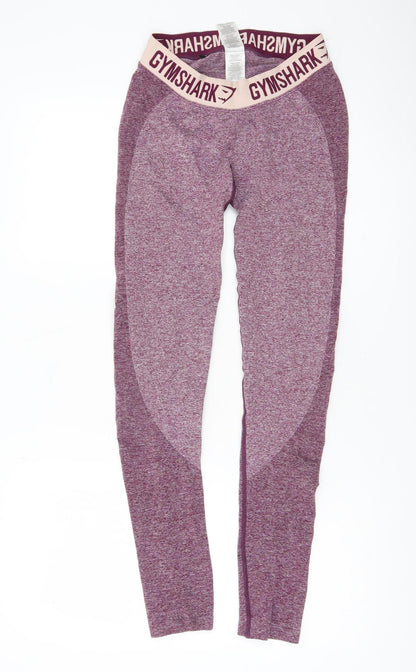 Gymshark Women Purple Seamless Leggings Size S Slim Fit Activewear
