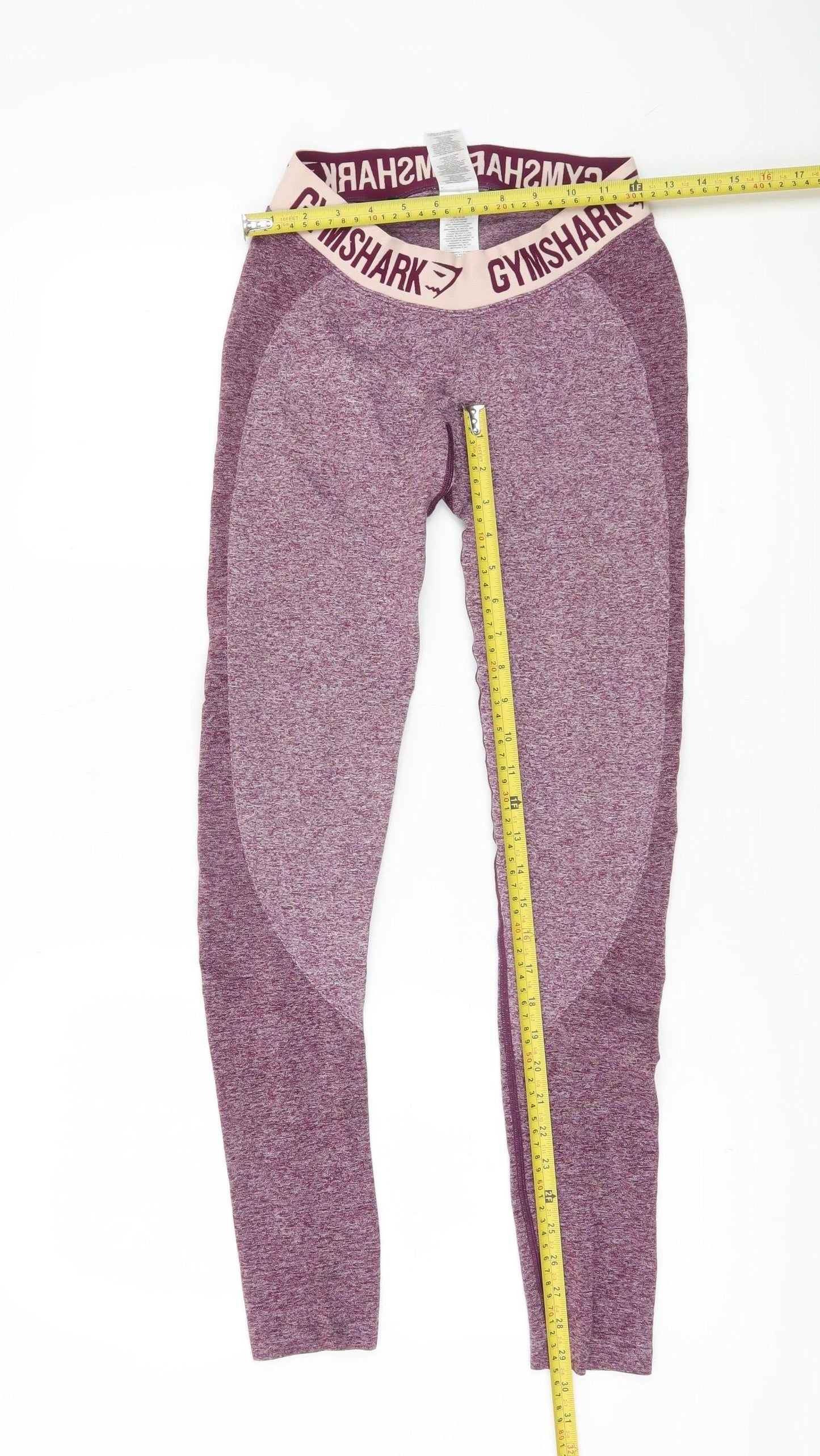 Gymshark Women Purple Seamless Leggings Size S Slim Fit Activewear