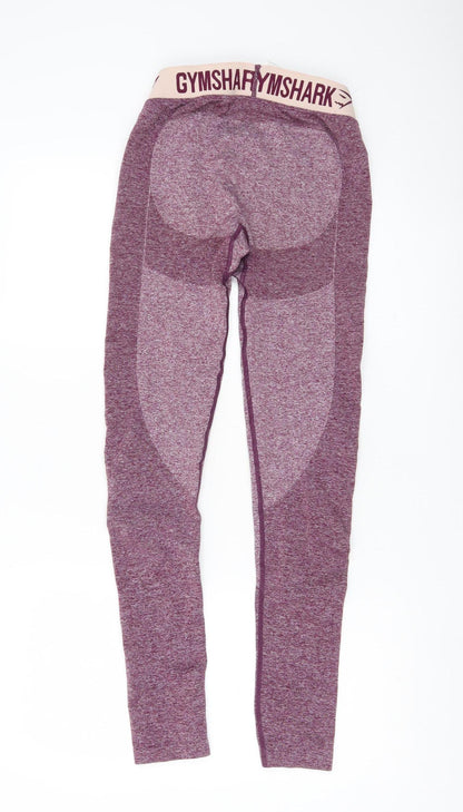 Gymshark Women Purple Seamless Leggings Size S Slim Fit Activewear