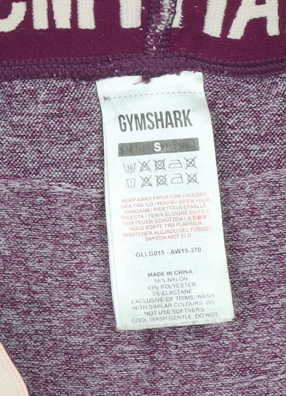 Gymshark Women Purple Seamless Leggings Size S Slim Fit Activewear