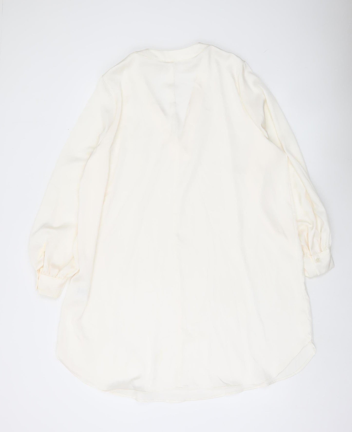 Womens UK Size 12 H&M Ivory Tunic Blouse