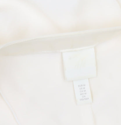 Womens UK Size 12 H&M Ivory Tunic Blouse