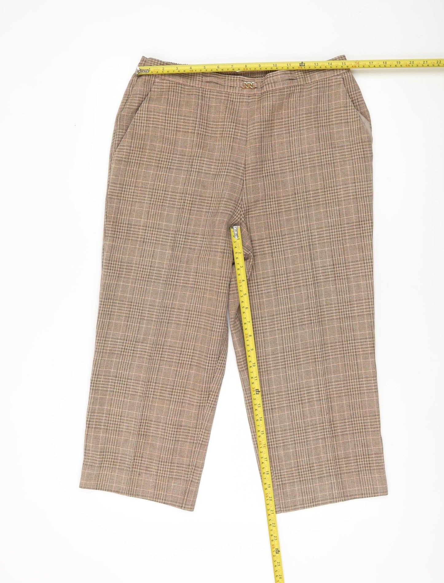 Womens UK Size 14 Marks and Spencer Regular Fit Business Casual Workwear Brown T