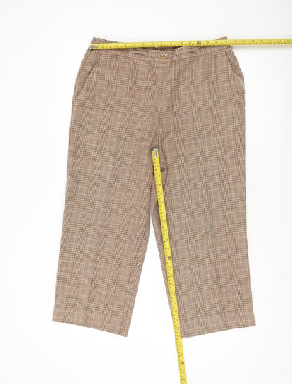 Womens UK Size 14 Marks and Spencer Regular Fit Business Casual Workwear Brown T