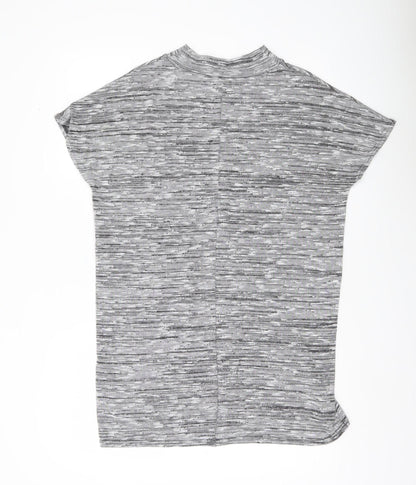 Womens UK Size M Sparkle & Fade Grey Pullover Jumper