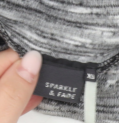 Womens UK Size M Sparkle & Fade Grey Pullover Jumper