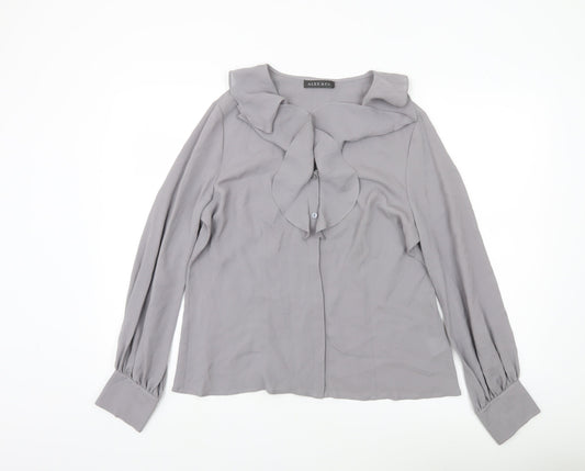 Womens UK Size 14 Alex & Co Grey Tunic Blouse