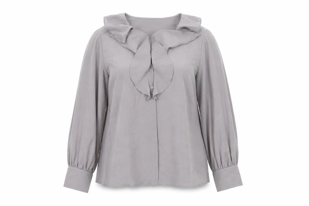 Womens UK Size 14 Alex & Co Grey Tunic Blouse