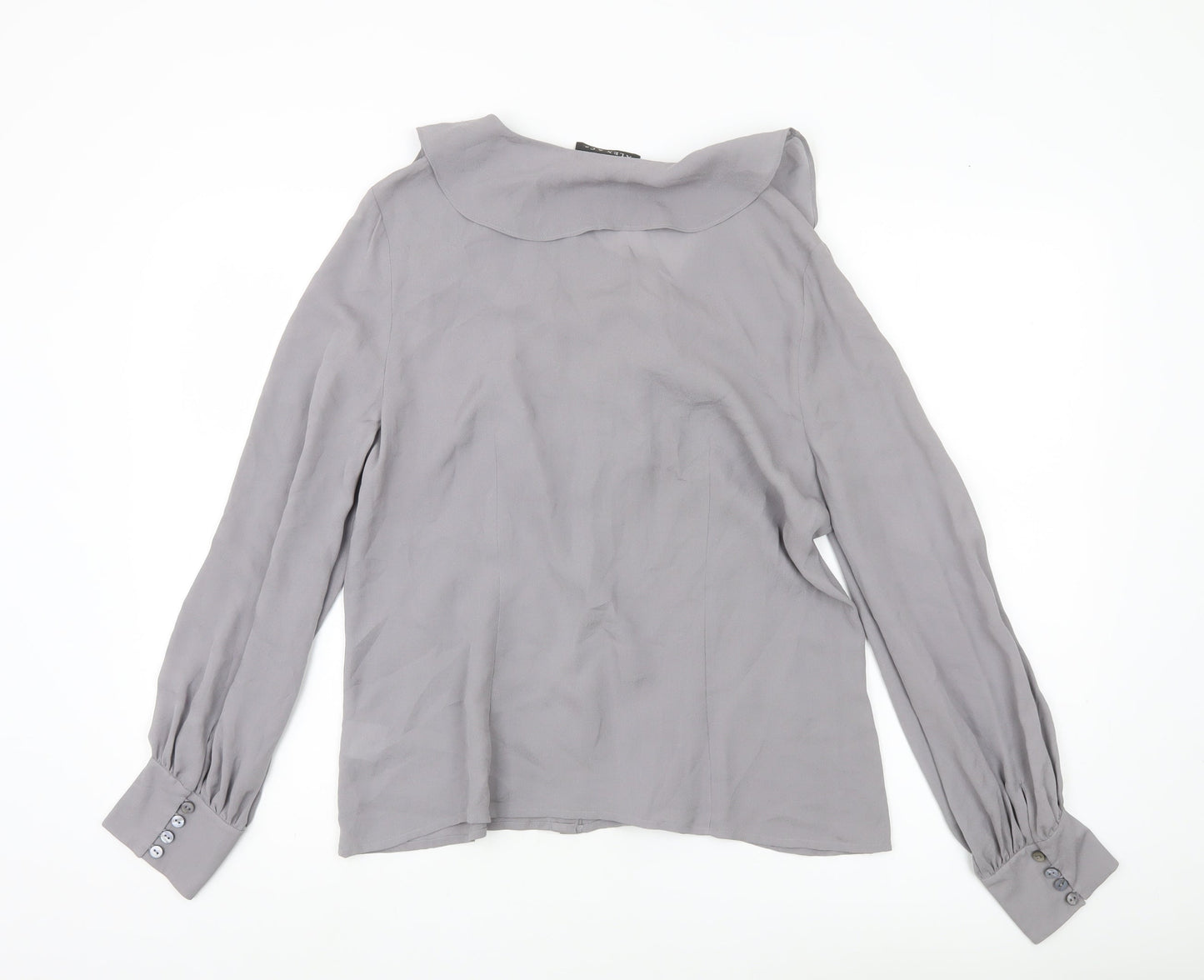 Womens UK Size 14 Alex & Co Grey Tunic Blouse