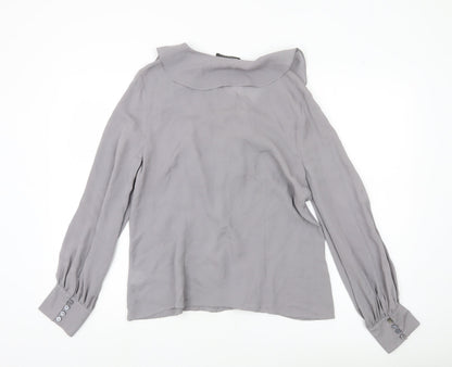Womens UK Size 14 Alex & Co Grey Tunic Blouse