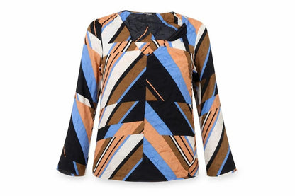 Massimo Dutti Women’s Multicoloured Tunic Blouse Size 6 Viscose