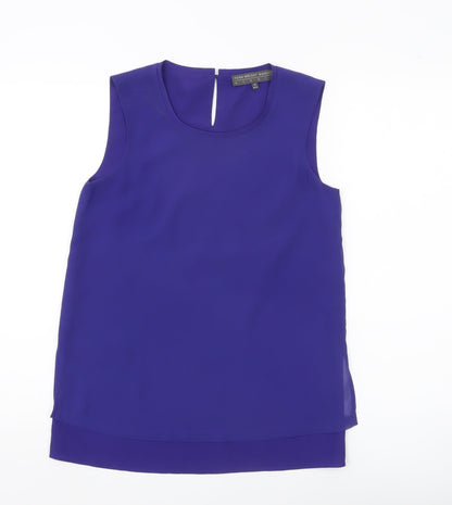 Fenn Wright Manson Women’s Purple Sleeveless Blouse XS UK 8