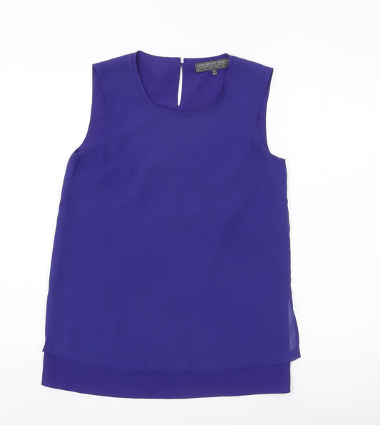 Fenn Wright Manson Women’s Purple Sleeveless Blouse XS UK 8