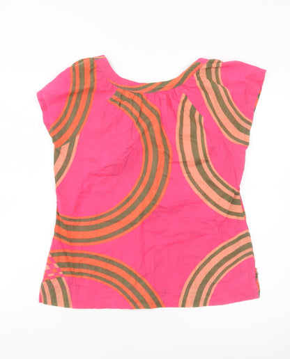 Womens UK Size 2XS DKNY JEANS Pink Tunic Blouse