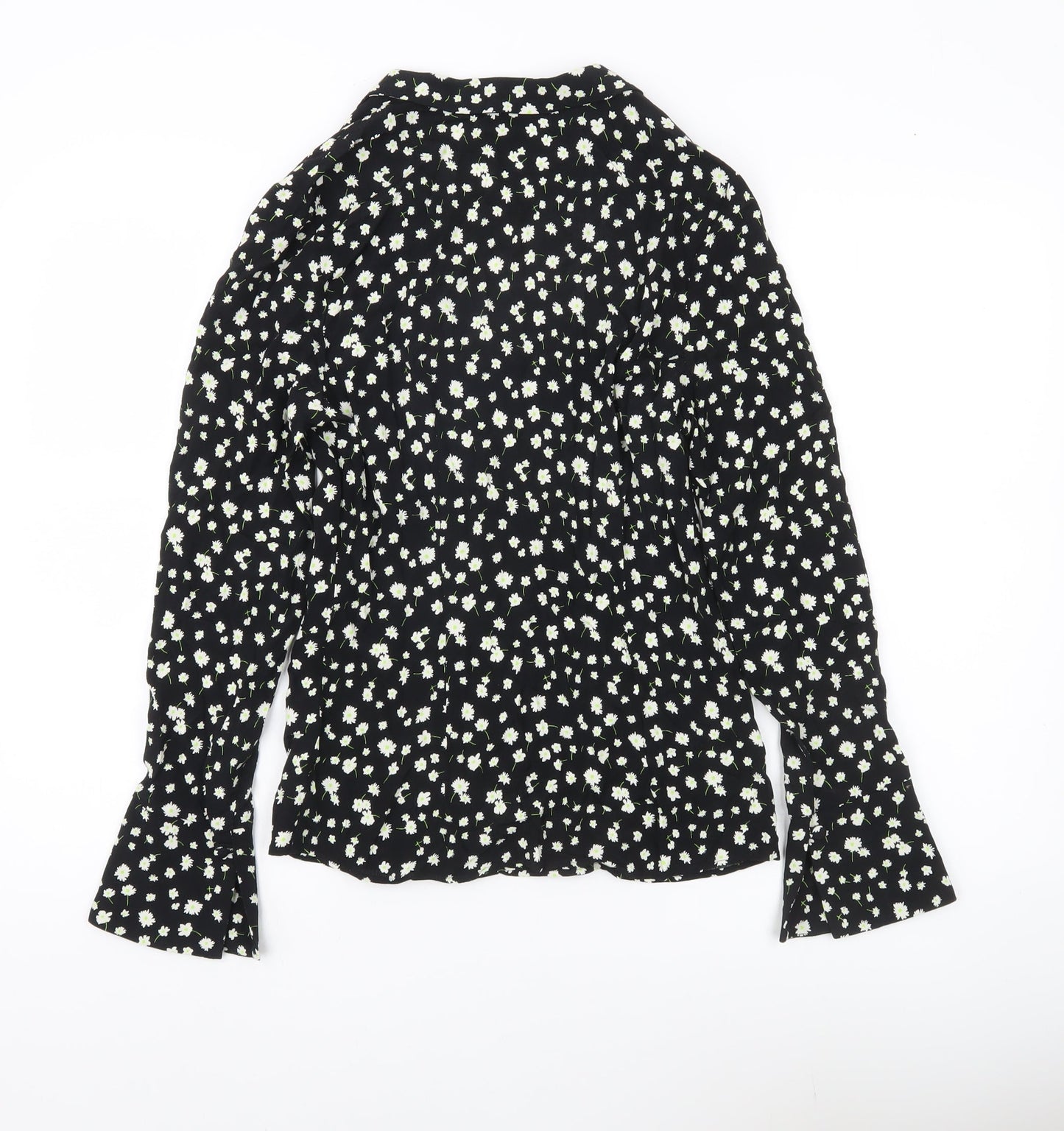 Womens UK Size 6 Marks and Spencer Black Tunic Blouse