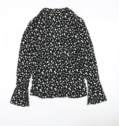 Womens UK Size 6 Marks and Spencer Black Tunic Blouse