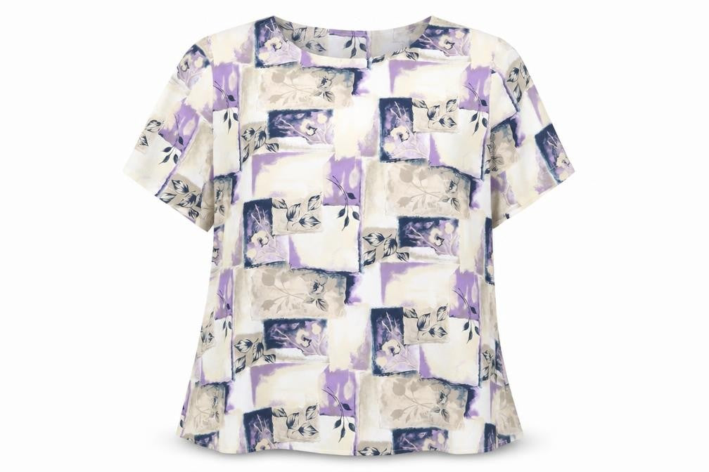 Womens UK Size 20 Berkertex Multicoloured Basic Blouse