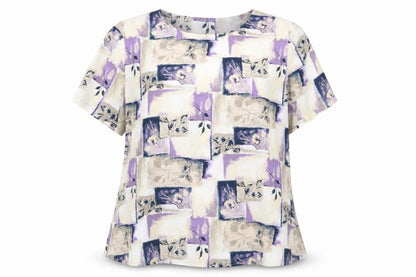 Womens UK Size 20 Berkertex Multicoloured Basic Blouse