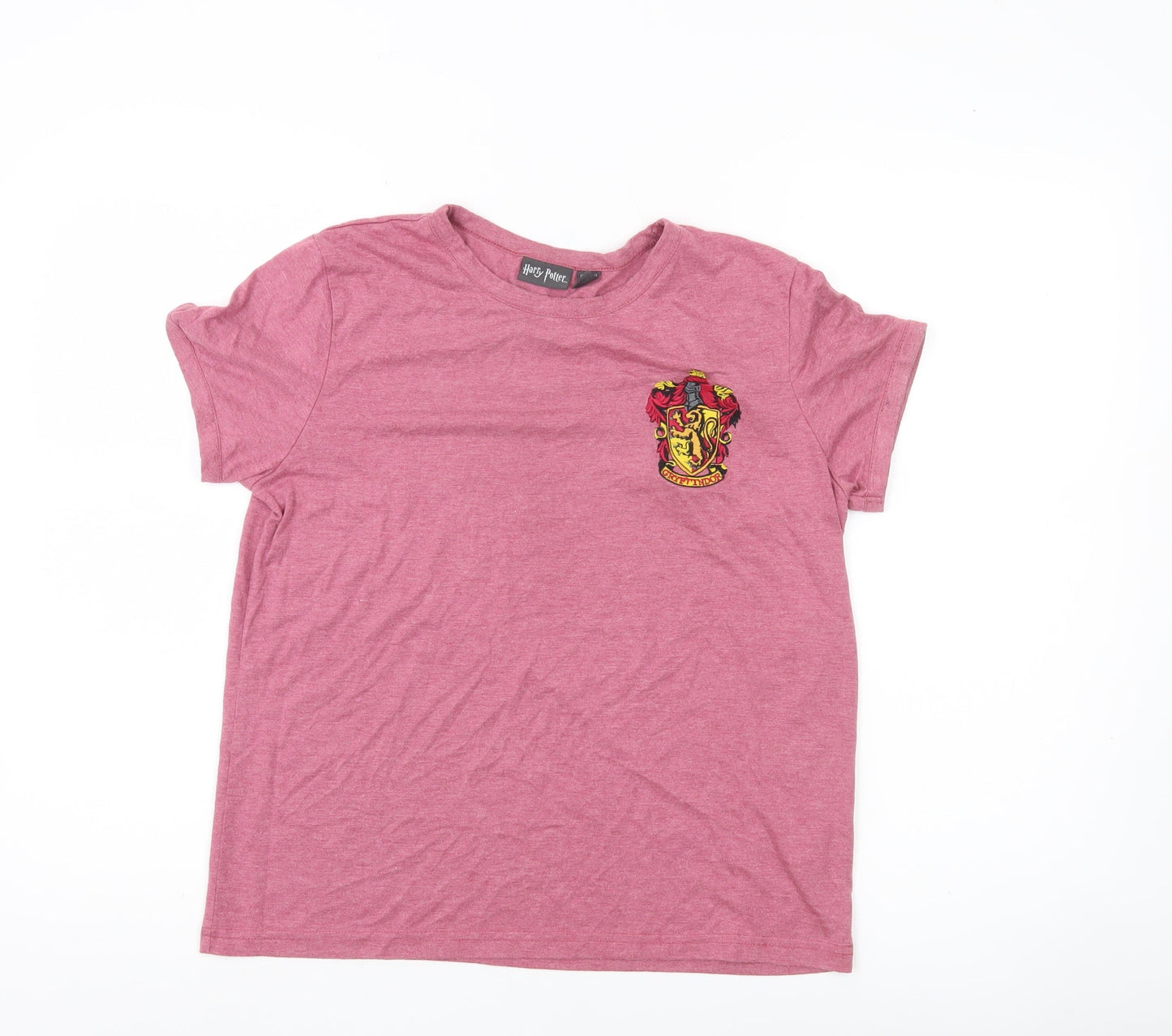 Womens UK Size 12 Harry Potter Pink Basic T-Shirt