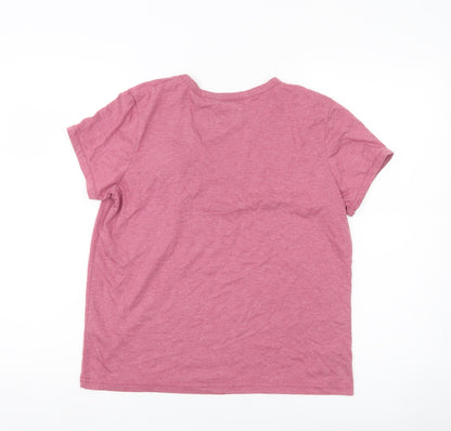 Womens UK Size 12 Harry Potter Pink Basic T-Shirt