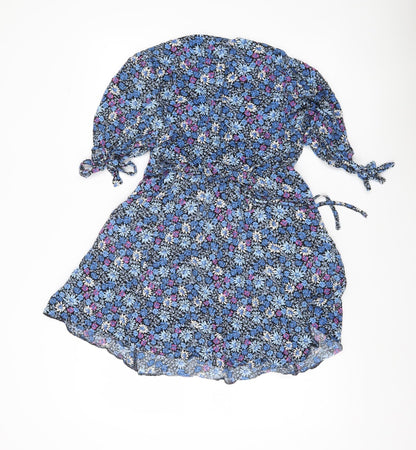 New Look Petite Women’s Multicoloured Floral Skater Dress UK 12