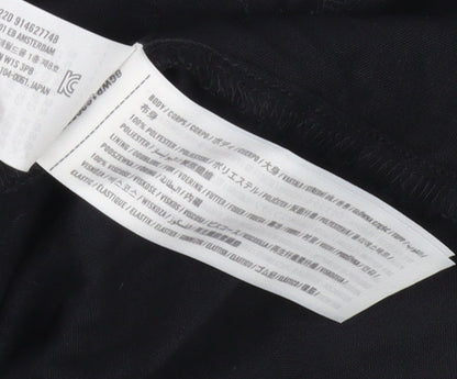 Abercrombie & Fitch Womens Black XS Petite Puff Sleeve Mini Dress