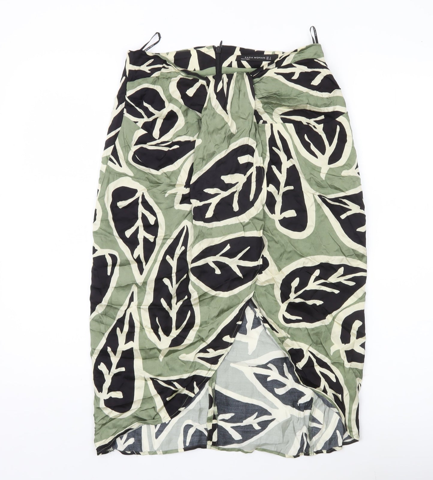 Womens UK Size 8 Zara Straight & Pencil Chiffon Skirt