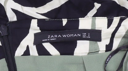 Womens UK Size 8 Zara Straight & Pencil Chiffon Skirt