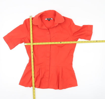 Womens UK Size 10 NEXT Red Classic Blouse