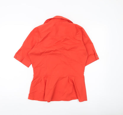 Womens UK Size 10 NEXT Red Classic Blouse