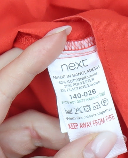 Womens UK Size 10 NEXT Red Classic Blouse