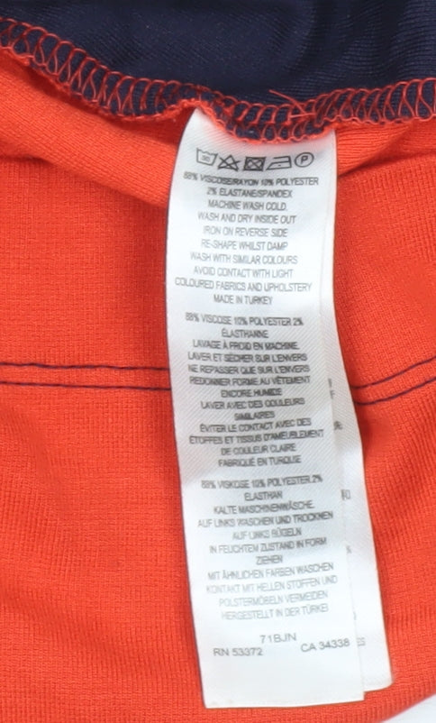 French Connection Women’s Size 12 Navy Red Beige Colourblock Bodycon Dress