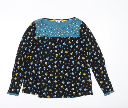 Boden Womens Multicoloured Floral Tunic Blouse UK 16 Long Sleeve