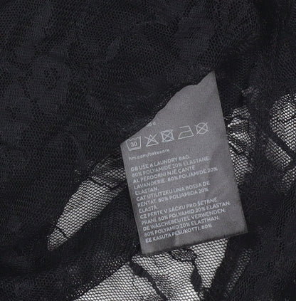 Womens UK Size S H&M Black Basic Blouse