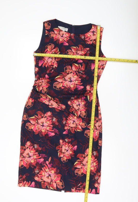 Hobbs Women’s Multicoloured Floral Sheath Dress Size 10