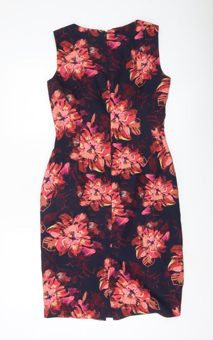 Hobbs Women’s Multicoloured Floral Sheath Dress Size 10