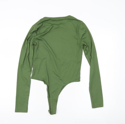 Everyday Women’s Green Bodysuit Size 12 Long Sleeve Round Neck