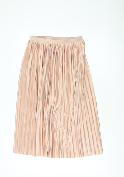 Womens UK Size 8 Topshop Pleated Jersey Skirt