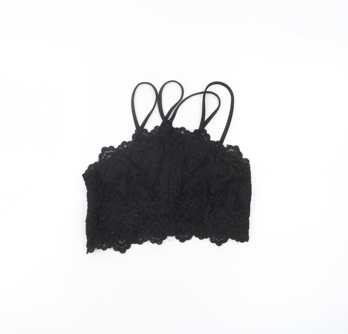 Womens UK Size 8 River Island Black Camisole Tank