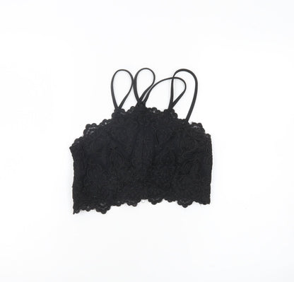 Womens UK Size 8 River Island Black Camisole Tank