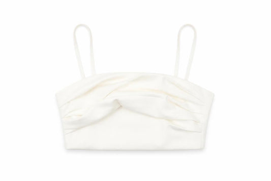 Zara Women White Camisole Tank Top Size 12 Slim Fit Spaghetti Strap