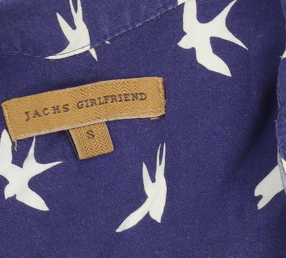 Womens UK Size S Jachs Girlfriend Blue Blouse Button-Up